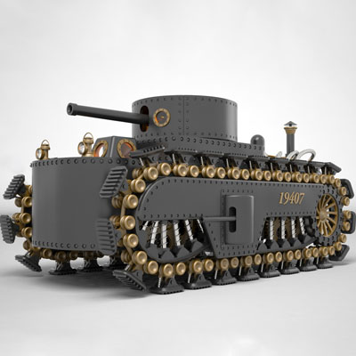 Steampunk tank